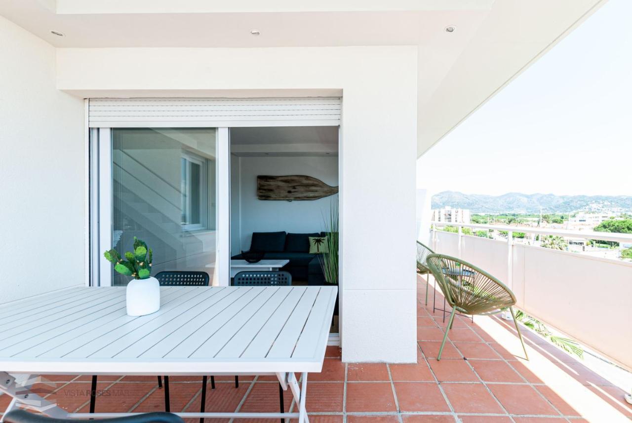 Vista Roses Mar - Apartamento con piscina II Esterno foto