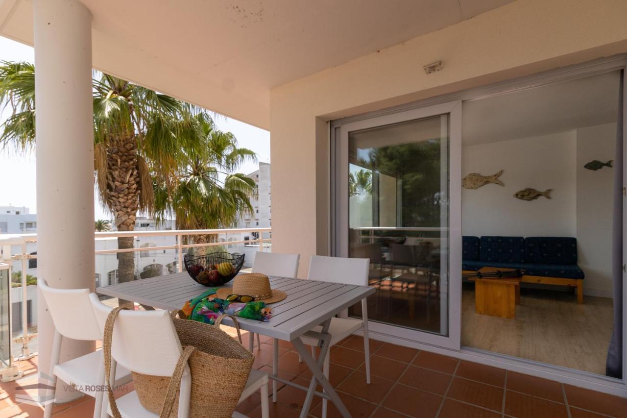 Vista Roses Mar - Apartamento con piscina II Esterno foto